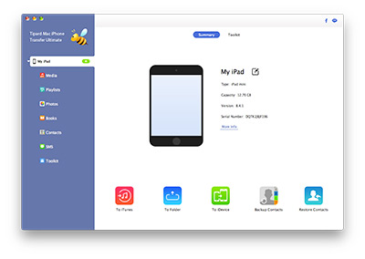 Verbinden Sie Ihr iPad mit Tipard iPhone Transfer Ultimate