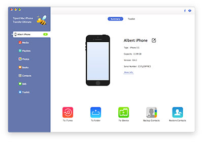 Verbinden Sie Ihr iPhone mit Tipard Mac iPhone Transfer Ultimate
