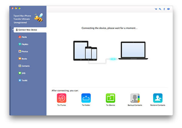 Öffnen Sie Tipard iPhone Transfer für Mac