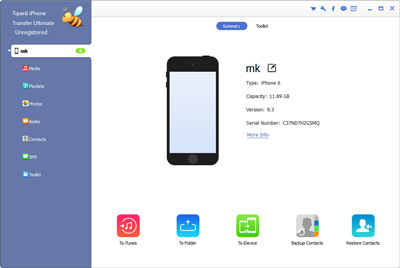 Verbinden Sie Ihr iPhone mit Tipard iPhone Transfer Ultimate