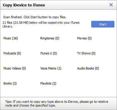 Schritt 3: Synchronisieren Sie die Dokumente von iPhone zu iTunes