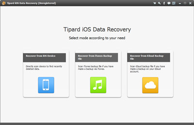 Verbinden Sie Ihr iPhone mit Tipard iOS Data Recovery